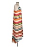 Alice + Olivia 100% Polyester Stripes Orange Casual Dress Size M - photo 4