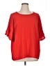 Umgee Red Short Sleeve Blouse Size XL - photo 1