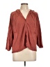 Wrap 100% Linen Brown Cardigan Size 12 - photo 1