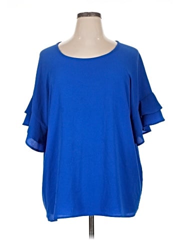 Umgee Short Sleeve Blouse (view 1)