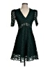 Sandro Solid Green Cocktail Dress Size 36 waist - photo 1
