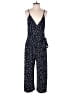 Kaileigh Polka Dots Blue Jumpsuit Size L - photo 1