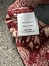 Chenault 100% Polyester Paisley Burgundy Long Sleeve Blouse Size M - photo 8