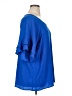 Umgee Blue Short Sleeve Blouse Size 1X - photo 4