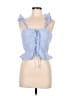 Sugar Lips Blue Sleeveless Blouse Size M - photo 1