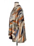 BCBGMAXAZRIA Aztec Or Tribal Print Chevron-herringbone Multi Color Orange 3/4 Sleeve Blouse Size XL - photo 5