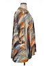 BCBGMAXAZRIA Aztec Or Tribal Print Chevron-herringbone Multi Color Orange 3/4 Sleeve Blouse Size XL - photo 4
