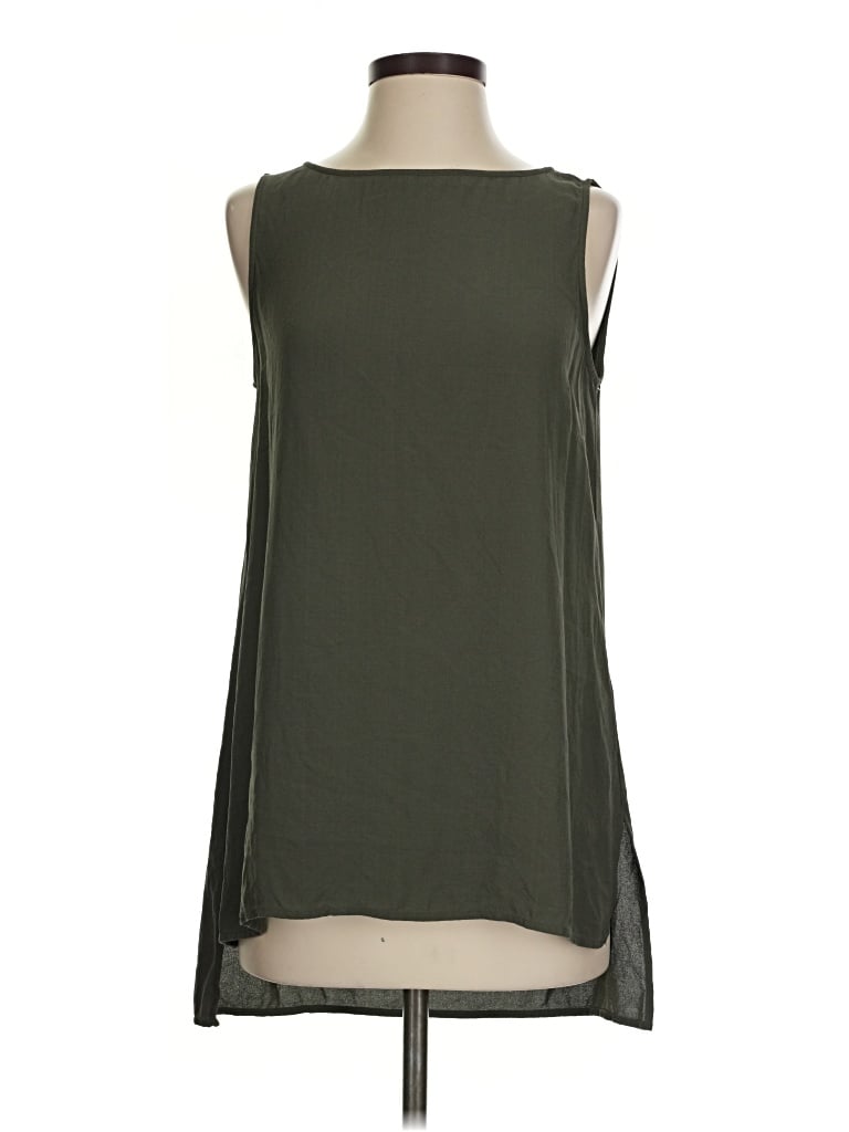 Pre-owned Eileen Fisher Tank Top Green Tops
