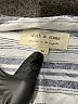Cloth & Stone 100% Rayon Stripes Silver Short Sleeve Blouse Size M - photo 7