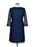 London Times 100% Polyester Blue Cocktail Dress Size 6 - photo 2