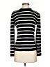 Halogen Stripes Black Turtleneck Sweater Size S - photo 1