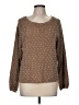 Blu Pepper Polka Dots Brown Pullover Sweater Size M - photo 1