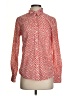 Gap 100% Cotton Polka Dots Red Long Sleeve Blouse Size S - photo 1