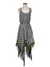 Ecote 100% Polyester Chevron-herringbone Gray Casual Dress Size S - photo 1