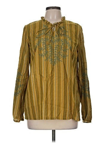 LOGO by Lori Goldstein Long Sleeve Blouse (view 1)