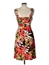 Bisou Bisou 100% Polyester Tropical Orange Cocktail Dress Size 10 - photo 2
