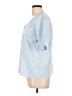 Ann Taylor Blue Short Sleeve Blouse Size L - photo 5