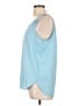 Ann Taylor 100% Polyester Blue Sleeveless Top Size L - photo 5