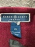 Karen Scott 100% Cotton Burgundy Pullover Sweater Size 2X - photo 7