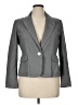 Talbots 100% Cotton Houndstooth Gray Blazer Size 16 Petite - photo 1