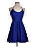 Forever 21 Solid Blue Cocktail Dress Size S - photo 1