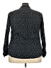 Old Navy Polka Dots Black Long Sleeve Button-Down Shirt Size XXL - photo 2