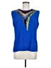 Olive and Oak 100% Polyester Blue Sleeveless Blouse Size M - photo 1
