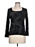 Carol Rose Black 3/4 Sleeve Top Size L - photo 1