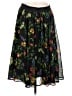 Torrid 100% Polyester Floral Black Casual Skirt Size Med Plus (00) - photo 1