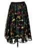 Torrid 100% Polyester Floral Black Casual Skirt Size Med Plus (00) - photo 2