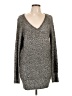 White House Black Market Metallic Gray Pullover Sweater Size L - photo 1