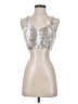 Mondetta Silver Sleeveless Top Size S - photo 1
