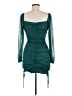 Jump Apparel 100% Polyester Teal Ivory Cocktail Dress Size M - photo 2