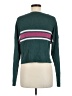 American Eagle Outfitters Color Block Teal Pullover Sweater Size M - photo 2