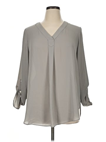 Apt. 9 3/4 Sleeve Blouse (view 1)