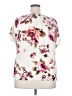 Roz & Ali White Short Sleeve Blouse Size 2X - photo 2