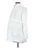 Seraphine 100% Lyocell White Long Sleeve Blouse Size 4 Maternity - photo 1