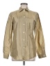 Bogner Metallic Tan Long Sleeve Button-Down Shirt Size EU 38 / US 8 - photo 1