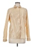 Bogner Metallic Tan Long Sleeve Blouse Size 8 - photo 1