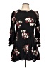 Zara Floral Black Casual Dress Size L - photo 1