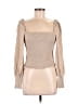 Gianni Bini Tan Long Sleeve Blouse Size L - photo 1