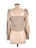 Gianni Bini Tan Long Sleeve Blouse Size L - photo 2