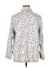 Talbots Print Ivory Long Sleeve Button-Down Shirt Size 2 - photo 2