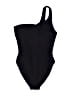 J.Crew Solid Black One Piece Swimsuit Size 10 - photo 2