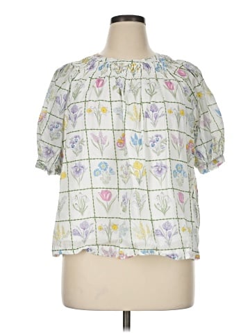 Crown & Ivy Short Sleeve Blouse (view 1)