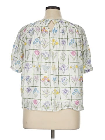 Crown & Ivy Short Sleeve Blouse (view 2)