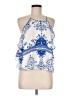 Lovers + Friends 100% Polyester Blue Sleeveless Blouse Size M - photo 1