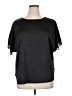 Anne Klein Black Short Sleeve Blouse Size XL - photo 1