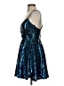 City Studio 100% Polyester Stripes Blue Cocktail Dress Size 3 - 4 - photo 5