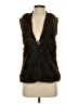 Guess 100% Polyester Brown Faux Fur Vest Size XS - photo 1